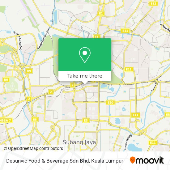 Peta Desunvic Food & Beverage Sdn Bhd