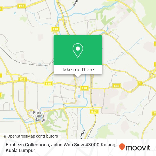 Peta Ebuhezs Collections, Jalan Wan Siew 43000 Kajang