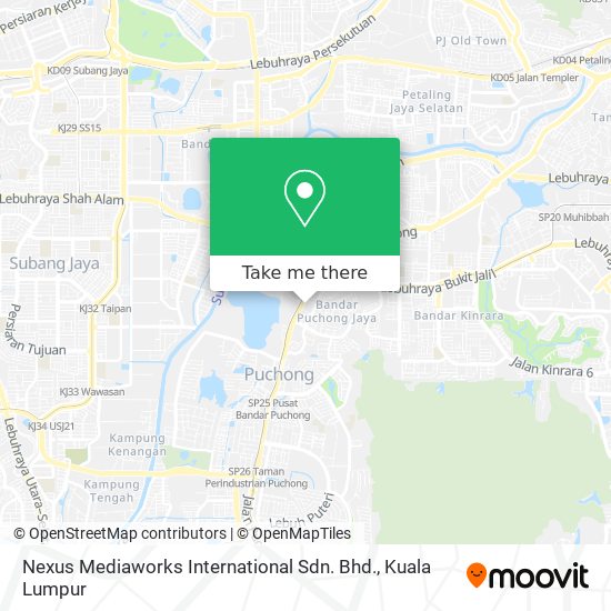 Nexus Mediaworks International Sdn. Bhd. map