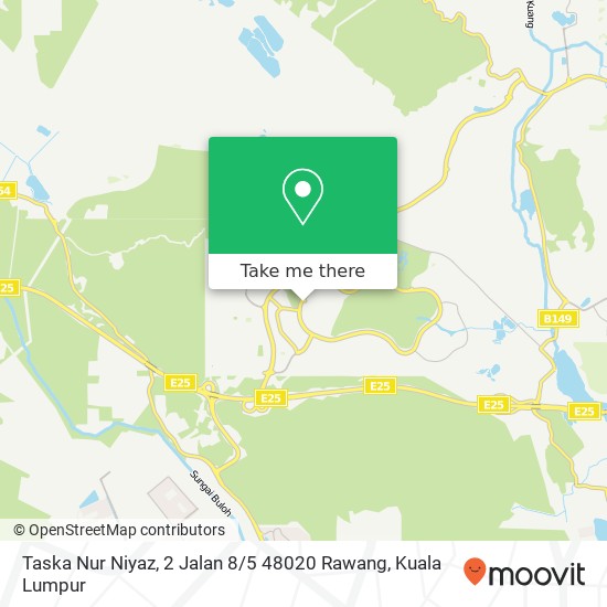 Peta Taska Nur Niyaz, 2 Jalan 8 / 5 48020 Rawang