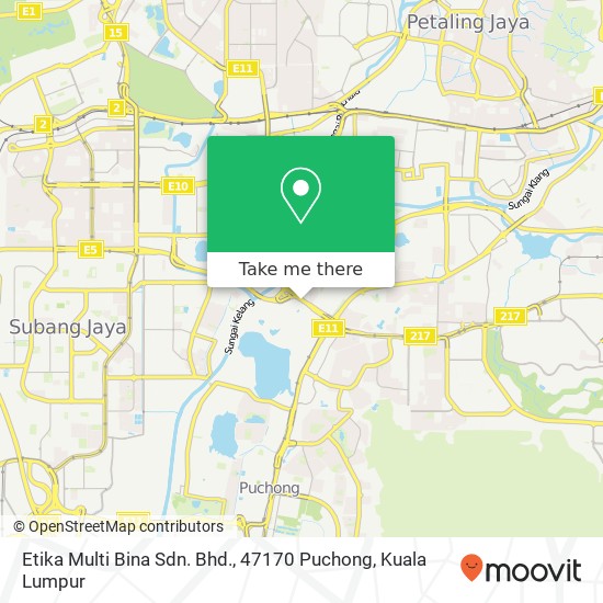 Peta Etika Multi Bina Sdn. Bhd., 47170 Puchong