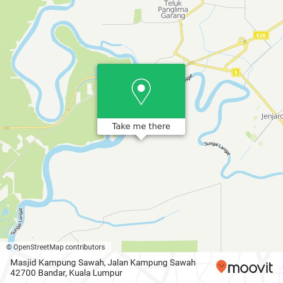 Masjid Kampung Sawah, Jalan Kampung Sawah 42700 Bandar map