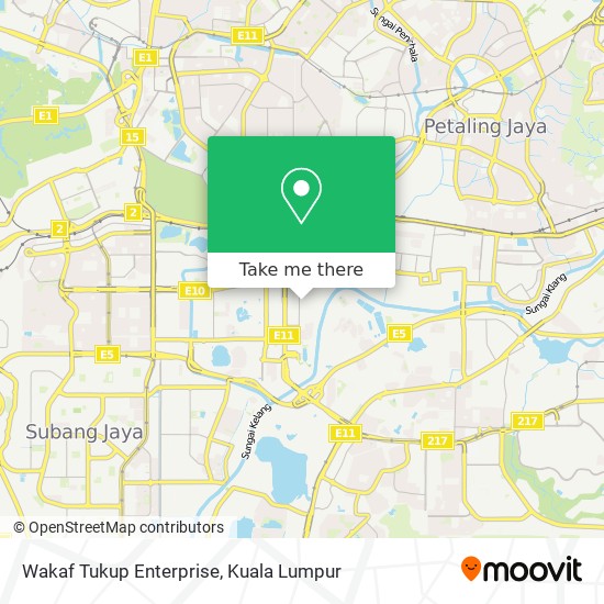 Wakaf Tukup Enterprise map