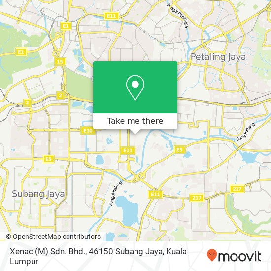 Xenac (M) Sdn. Bhd., 46150 Subang Jaya map