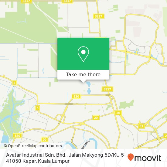 Avatar Industrial Sdn. Bhd., Jalan Makyong 5D / KU 5 41050 Kapar map