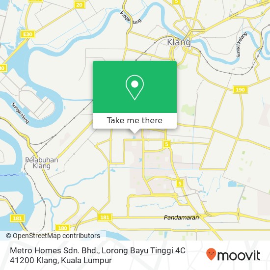 Metro Homes Sdn. Bhd., Lorong Bayu Tinggi 4C 41200 Klang map