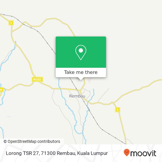 Lorong TSR 27, 71300 Rembau map
