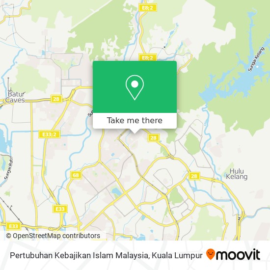 Peta Pertubuhan Kebajikan Islam Malaysia