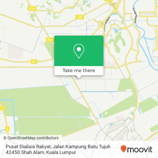 Pusat Dialisis Rakyat, Jalan Kampung Batu Tujuh 42450 Shah Alam map