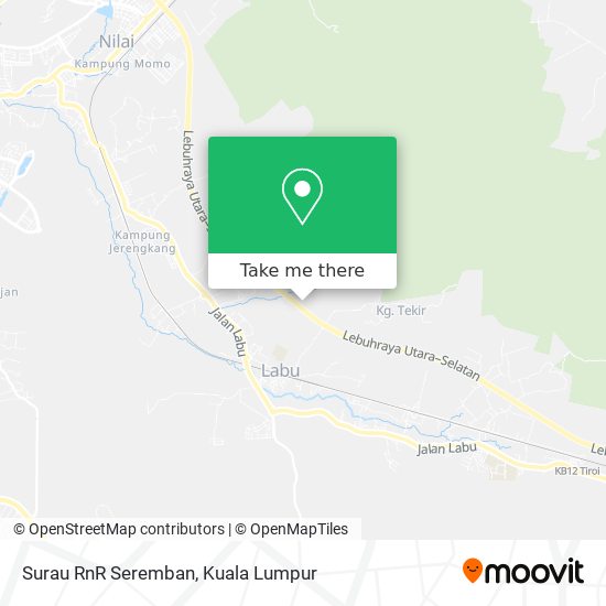Peta Surau RnR Seremban