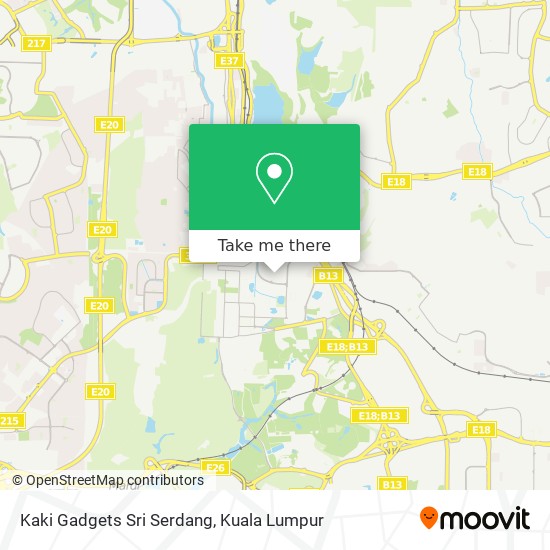 Kaki Gadgets Sri Serdang map