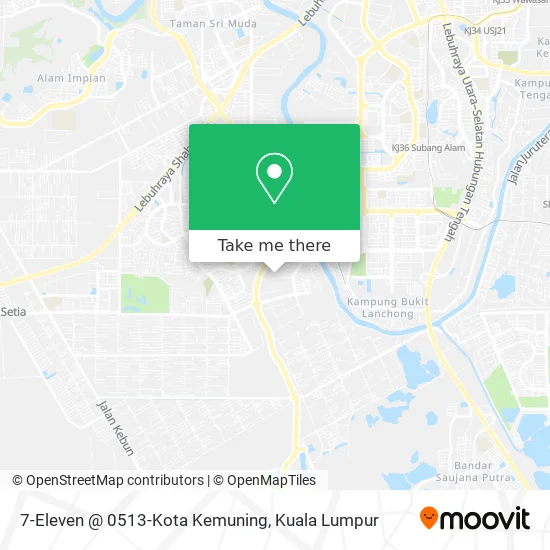 7-Eleven @ 0513-Kota Kemuning map