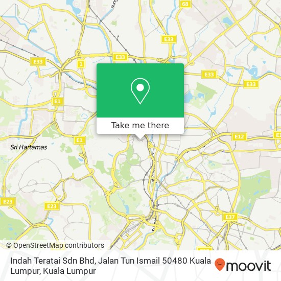 Peta Indah Teratai Sdn Bhd, Jalan Tun Ismail 50480 Kuala Lumpur