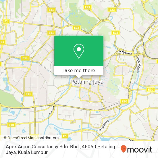 Peta Apex Acme Consultancy Sdn. Bhd., 46050 Petaling Jaya