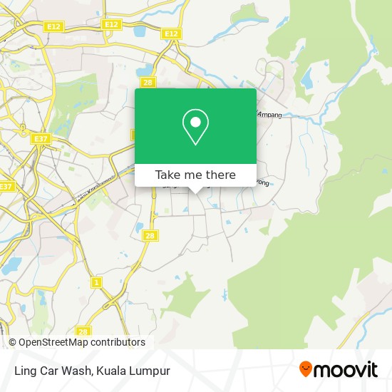 Ling Car Wash map