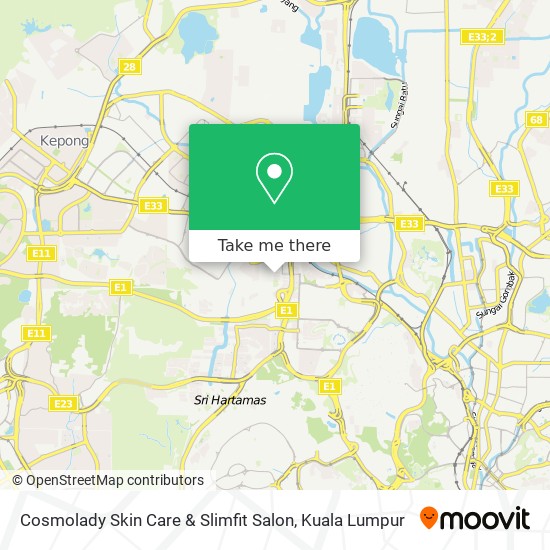 Peta Cosmolady Skin Care & Slimfit Salon