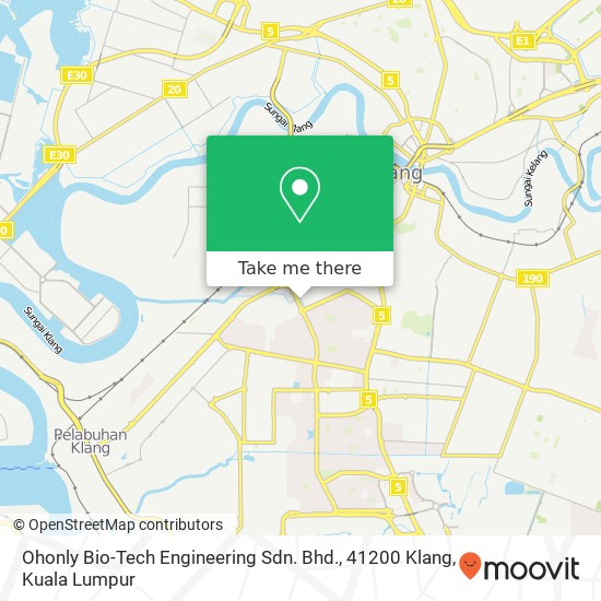 Ohonly Bio-Tech Engineering Sdn. Bhd., 41200 Klang map