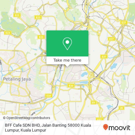 BFF Cafe SDN BHD, Jalan Banting 58000 Kuala Lumpur map