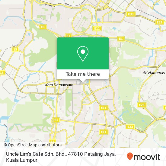 Uncle Lim's Cafe Sdn. Bhd., 47810 Petaling Jaya map