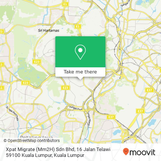 Peta Xpat Migrate (Mm2H) Sdn Bhd, 16 Jalan Telawi 59100 Kuala Lumpur