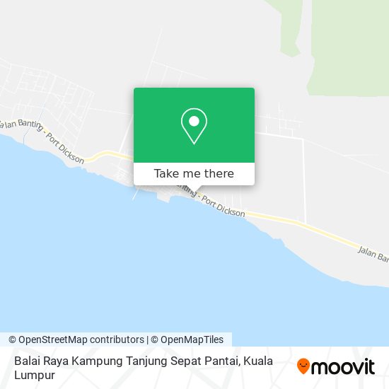 Peta Balai Raya Kampung Tanjung Sepat Pantai
