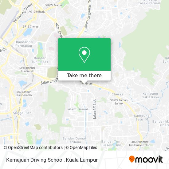 Kemajuan Driving School map