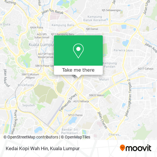 Kedai Kopi Wah Hin map