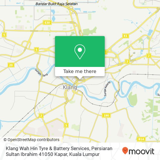 Klang Wah Hin Tyre & Battery Services, Persiaran Sultan Ibrahim 41050 Kapar map
