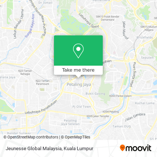 Peta Jeunesse Global Malaysia