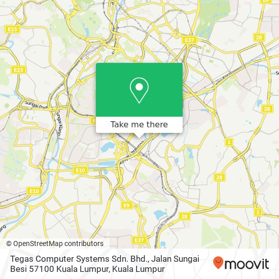 Tegas Computer Systems Sdn. Bhd., Jalan Sungai Besi 57100 Kuala Lumpur map