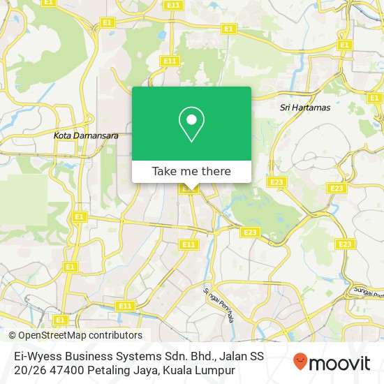 Ei-Wyess Business Systems Sdn. Bhd., Jalan SS 20 / 26 47400 Petaling Jaya map
