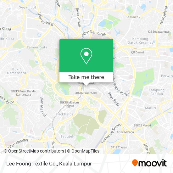Lee Foong Textile Co. map