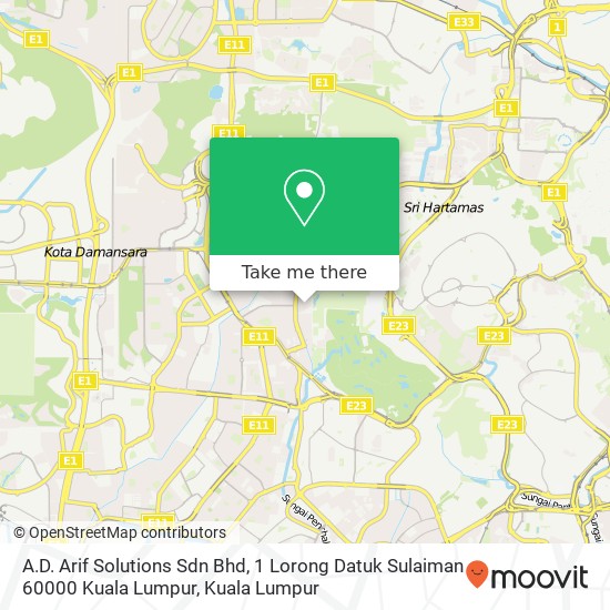 A.D. Arif Solutions Sdn Bhd, 1 Lorong Datuk Sulaiman 60000 Kuala Lumpur map