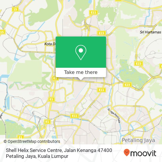Shell Helix Service Centre, Jalan Kenanga 47400 Petaling Jaya map
