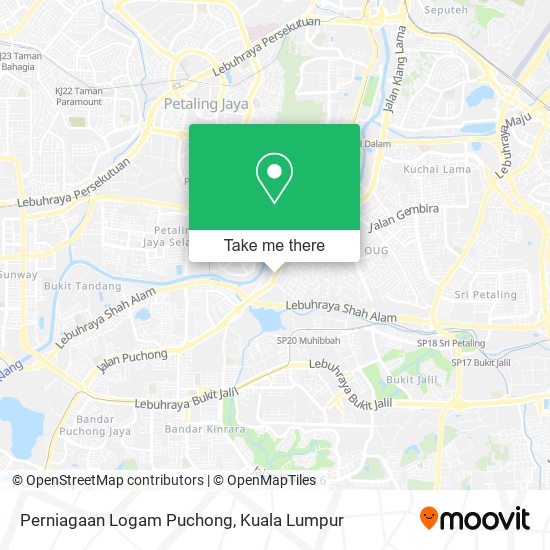 Perniagaan Logam Puchong map