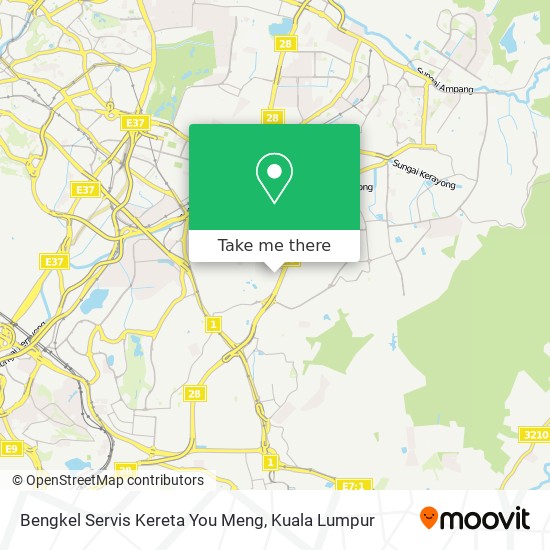 Bengkel Servis Kereta You Meng map