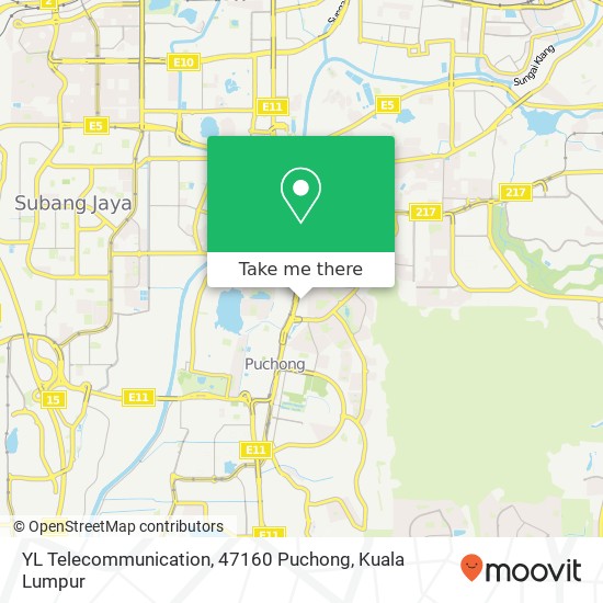 YL Telecommunication, 47160 Puchong map