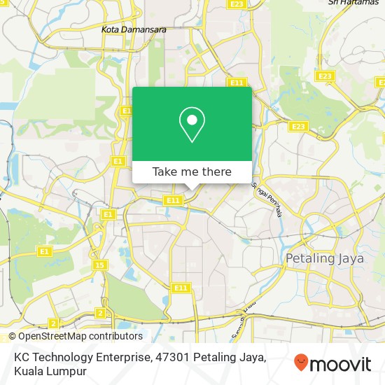 KC Technology Enterprise, 47301 Petaling Jaya map