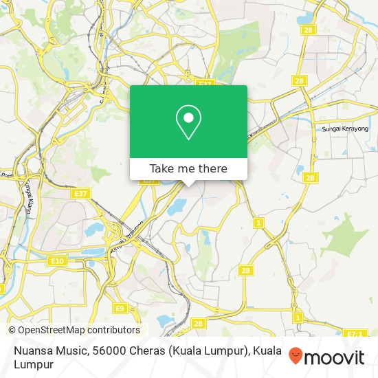 Nuansa Music, 56000 Cheras (Kuala Lumpur) map