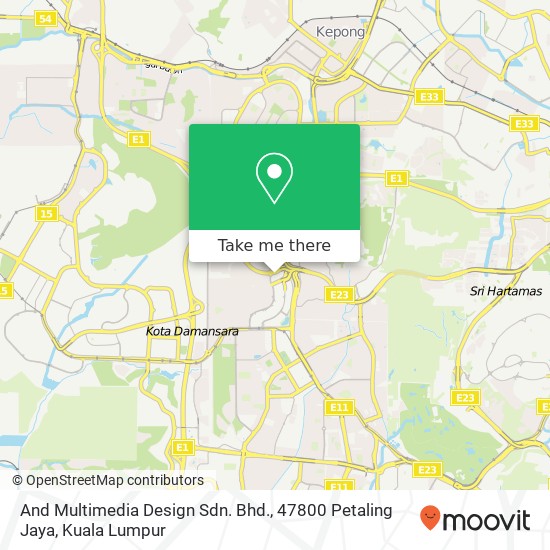 And Multimedia Design Sdn. Bhd., 47800 Petaling Jaya map