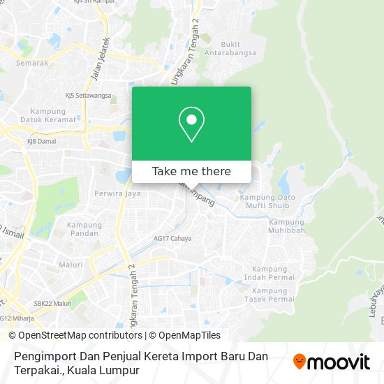 Peta Pengimport Dan Penjual Kereta Import Baru Dan Terpakai.