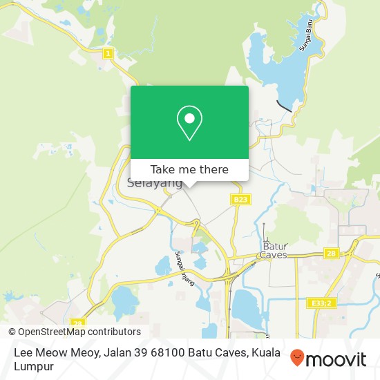 Lee Meow Meoy, Jalan 39 68100 Batu Caves map