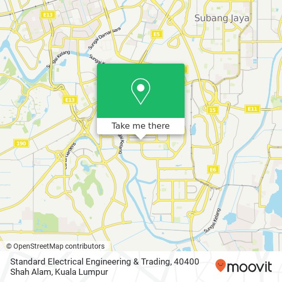 Standard Electrical Engineering & Trading, 40400 Shah Alam map
