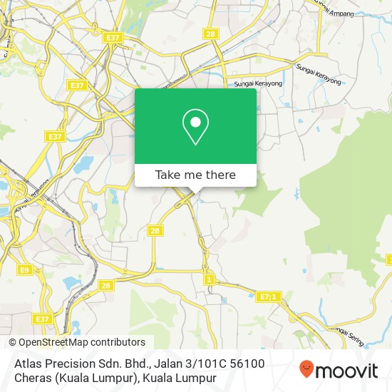 Atlas Precision Sdn. Bhd., Jalan 3 / 101C 56100 Cheras (Kuala Lumpur) map