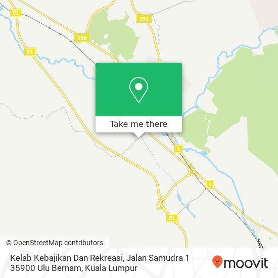 Kelab Kebajikan Dan Rekreasi, Jalan Samudra 1 35900 Ulu Bernam map