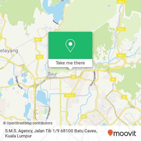 S.M.S. Agency, Jalan Tib 1 / 9 68100 Batu Caves map