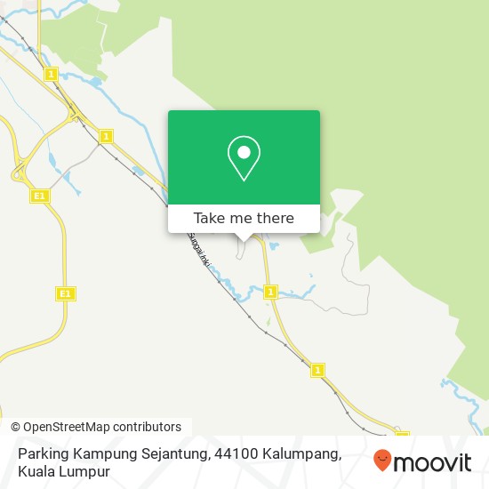 Peta Parking Kampung Sejantung, 44100 Kalumpang