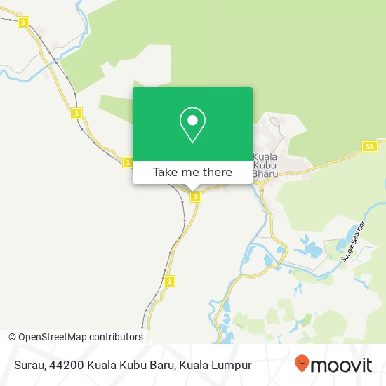 Peta Surau, 44200 Kuala Kubu Baru