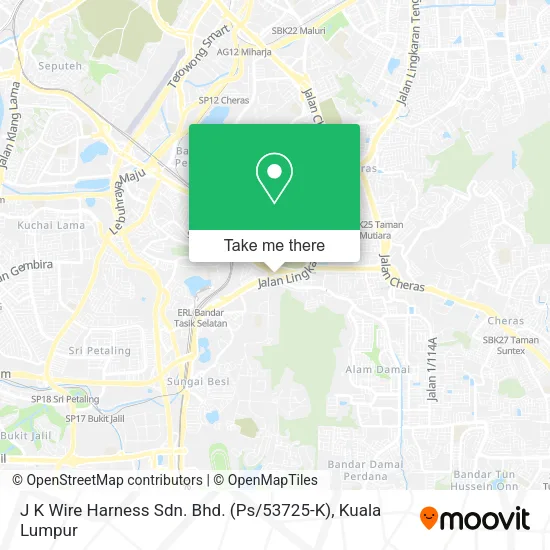 J K Wire Harness Sdn. Bhd. (Ps / 53725-K) map