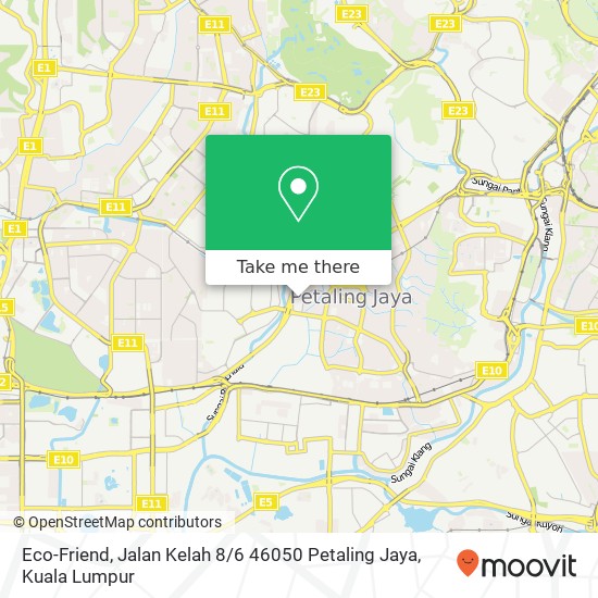 Peta Eco-Friend, Jalan Kelah 8 / 6 46050 Petaling Jaya